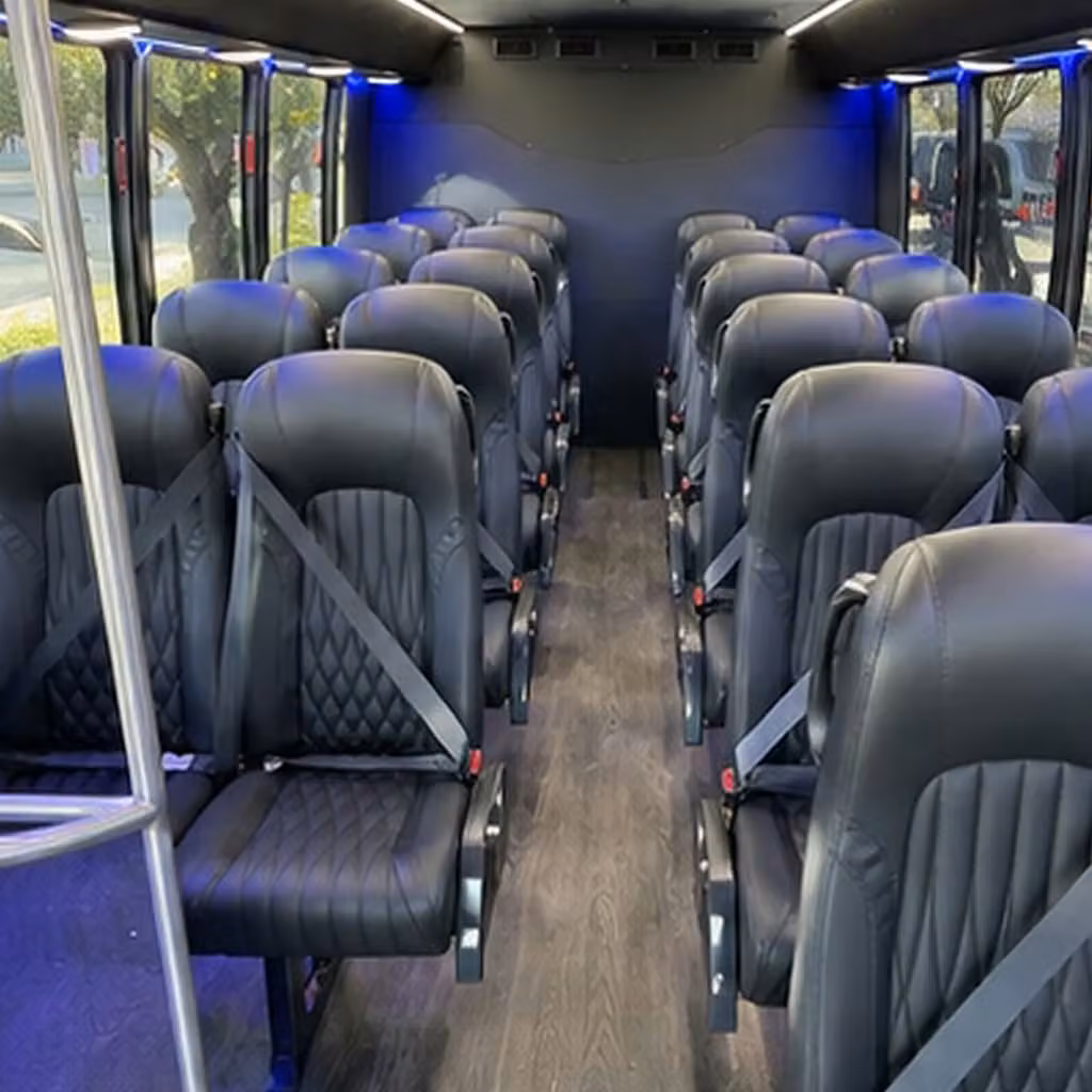 25 passenger minibus inside